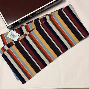 Coach Colorful Striped Scarf - Merino Wool